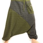 Harem Pants Drop Crotch with large Side Pocket