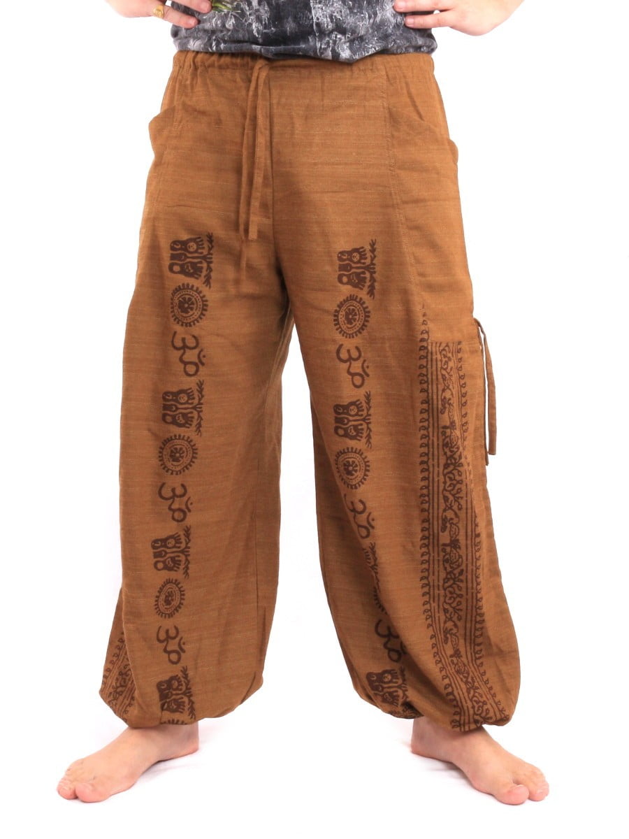 Buddha Meditation Pants - Buddhist Symbols