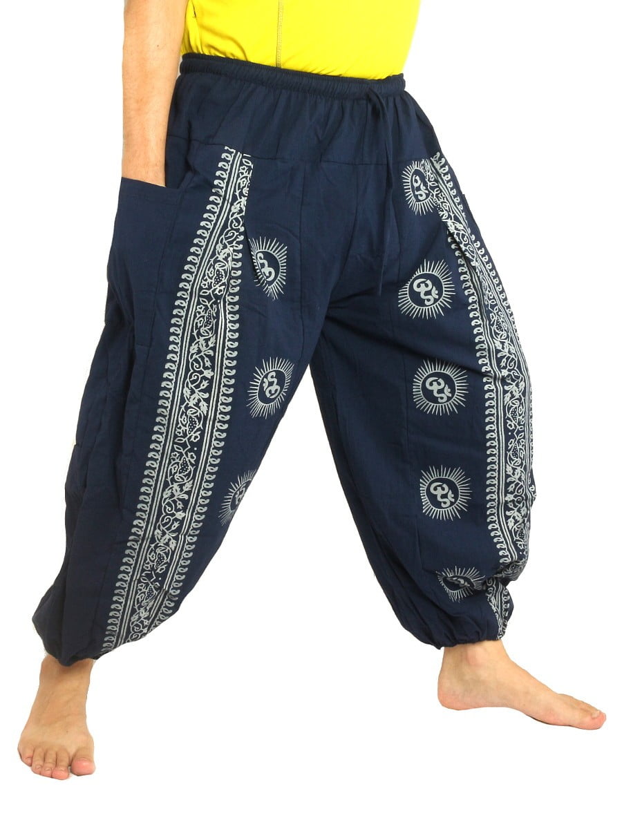 Om Baggy Sweatpants Harem Pants Jogger - Thai Fisherman Pants