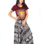 Elephant Pants Drop Crotch Onesie Jumpsuit Red, Turquoise, Black, Dark Blue