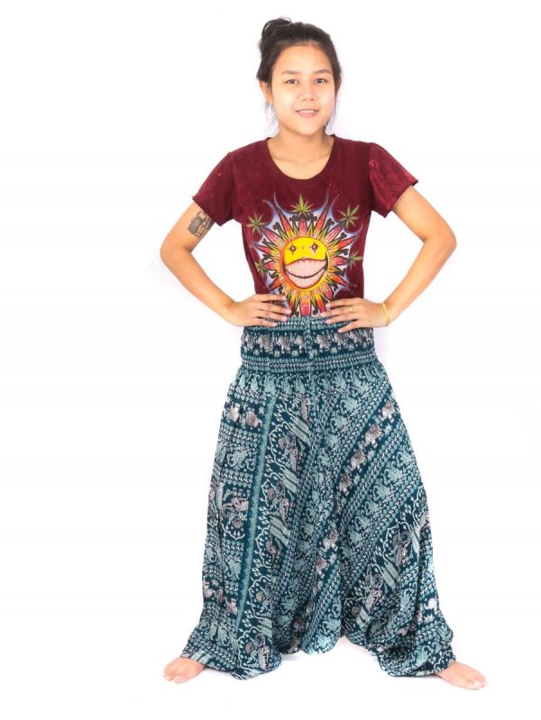 Elephant Pants Drop Crotch Onesie Jumpsuit Rayon