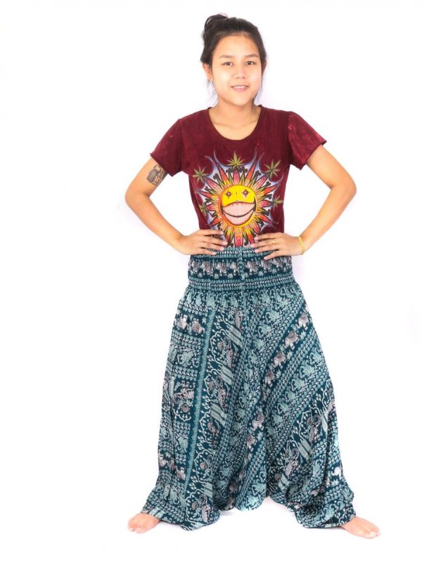 Elephant Pants Drop Crotch Onesie Jumpsuit Rayon