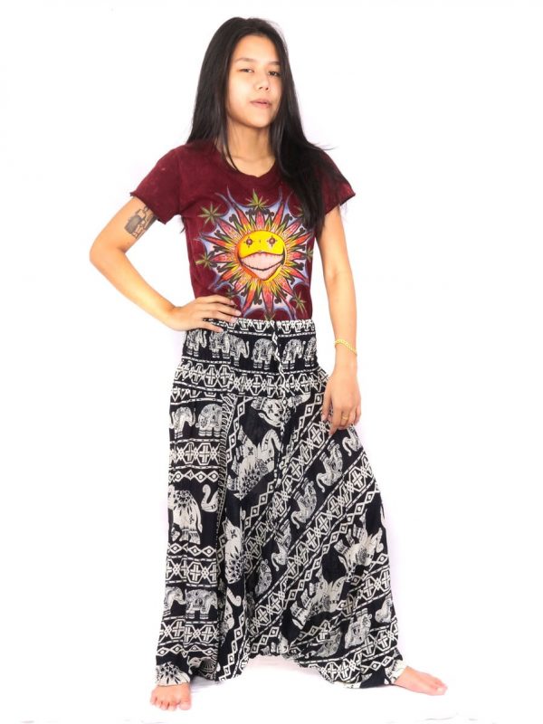 Elephant Pants Drop Crotch Onesie Jumpsuit Rayon