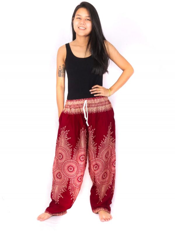 Harem Pants Mandala Feather