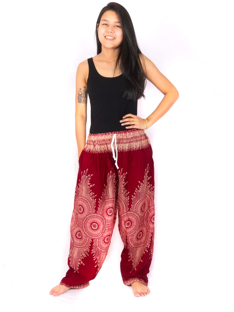 Harem Pants Mandala Feather - Thai Fisherman Pants & Harem Pants for ...