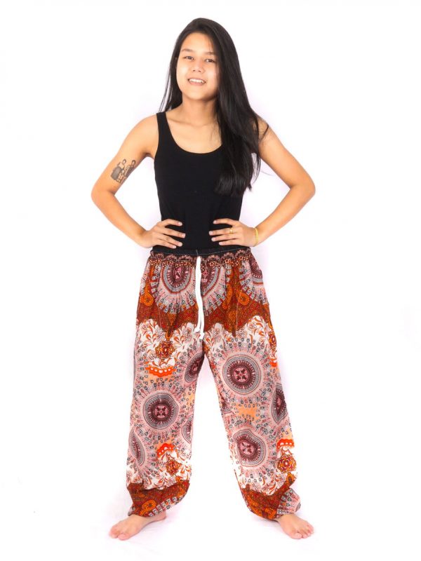 Harem Hippie Thai Pants Red