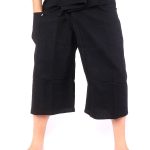 Thai Fisherman Pants' - Striped Black