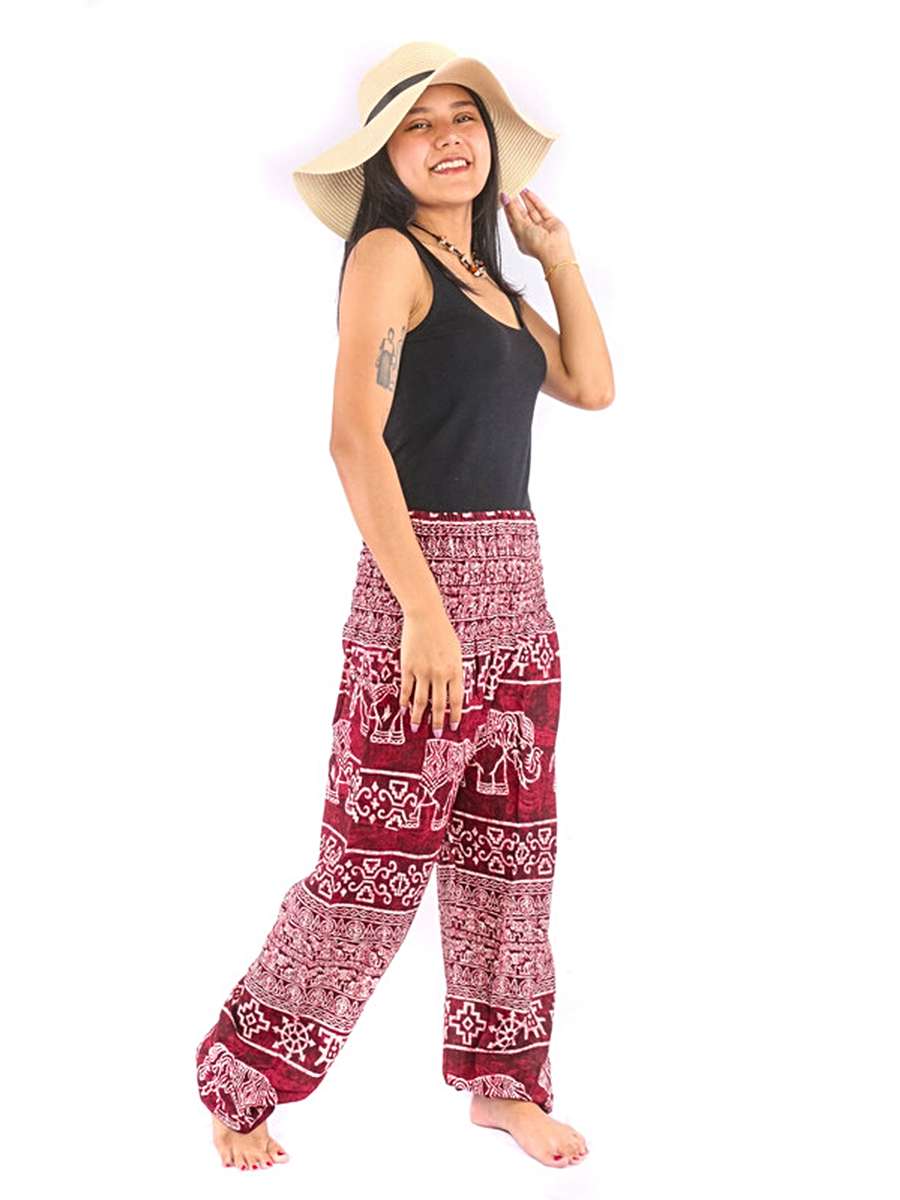 Elephant Pants Viscose/Rayon Tie-Dye - Thai Fisherman Pants & Harem Pants  for Men and Women