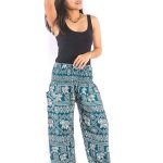 Elephant Stamp Pattern Harempants Viscose